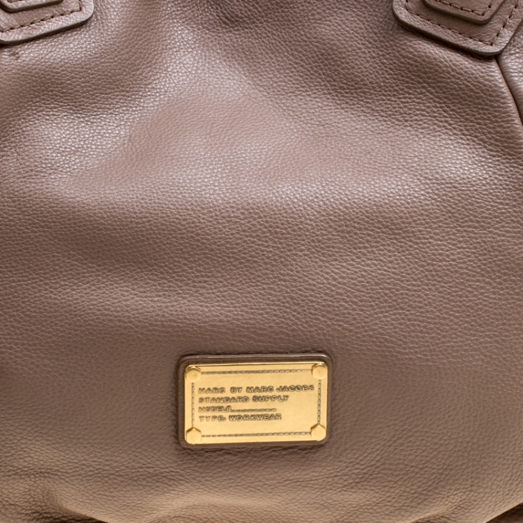 Pre Owned Marc by Marc Jacobs Brown Leather Classic Q Francesca Top Handle Bag