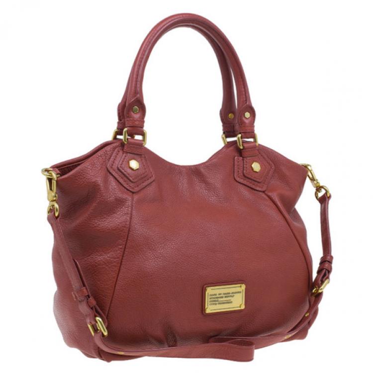 Pre Owned Marc by Marc Jacobs Rouge Leather Classic Q Fran Shoulder Bag