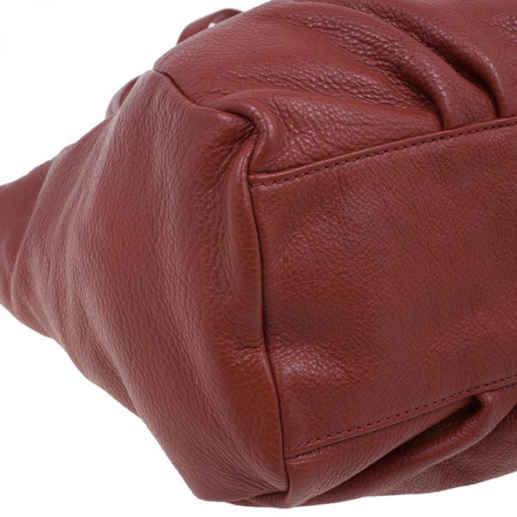 Pre Owned Marc by Marc Jacobs Rouge Leather Classic Q Fran Shoulder Bag