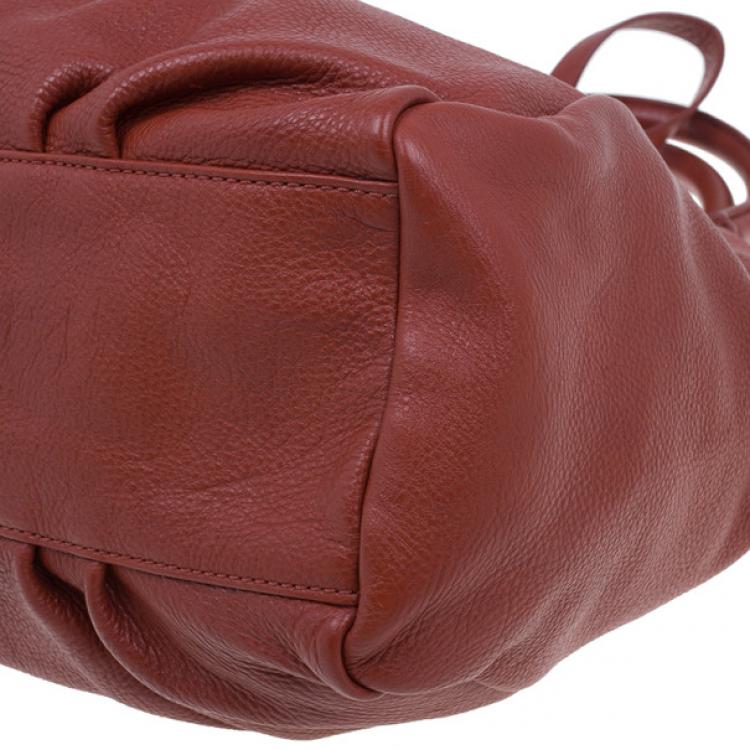 Pre Owned Marc by Marc Jacobs Rouge Leather Classic Q Fran Shoulder Bag