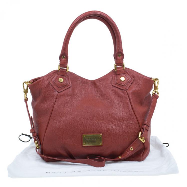 Pre Owned Marc by Marc Jacobs Rouge Leather Classic Q Fran Shoulder Bag