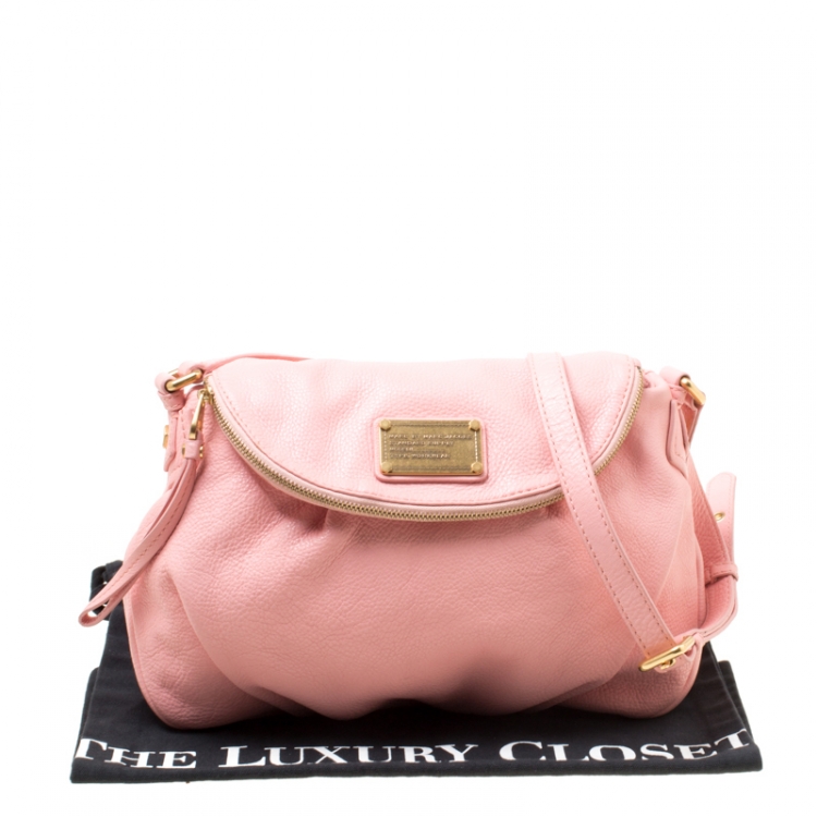 Pre Owned Marc by Marc Jacobs Pink Leather Classic Q Natasha Crossbody Bag