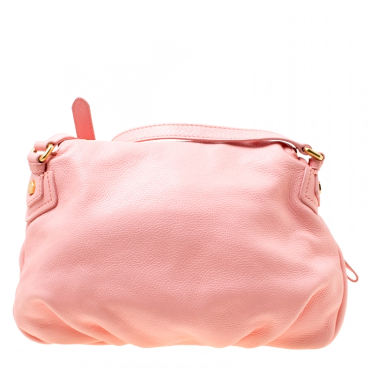Pre Owned Marc by Marc Jacobs Pink Leather Classic Q Natasha Crossbody Bag