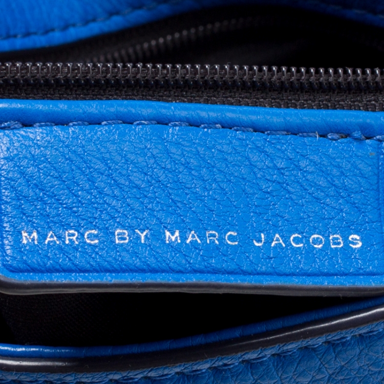 Pre Owned Marc by Marc Jacobs Blue Leather Classic Q Natasha Crossbody Bag
