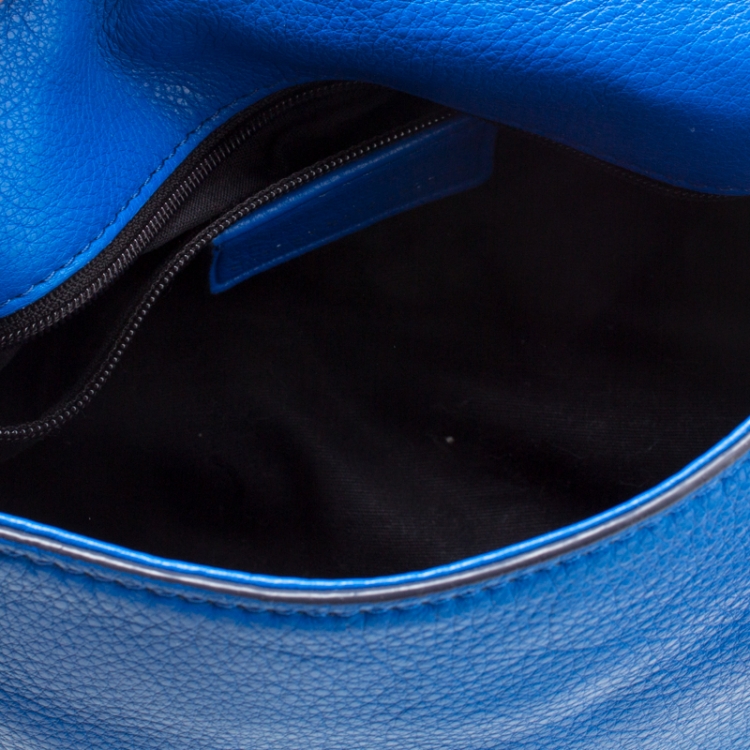 Pre Owned Marc by Marc Jacobs Blue Leather Classic Q Natasha Crossbody Bag