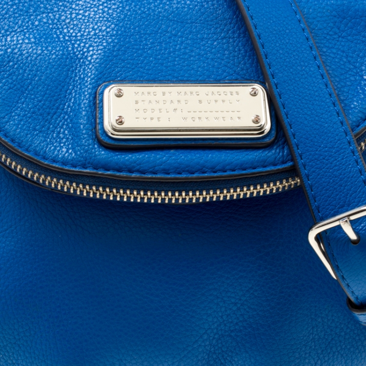 Pre Owned Marc by Marc Jacobs Blue Leather Classic Q Natasha Crossbody Bag
