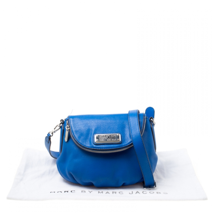 Pre Owned Marc by Marc Jacobs Blue Leather Classic Q Natasha Crossbody Bag