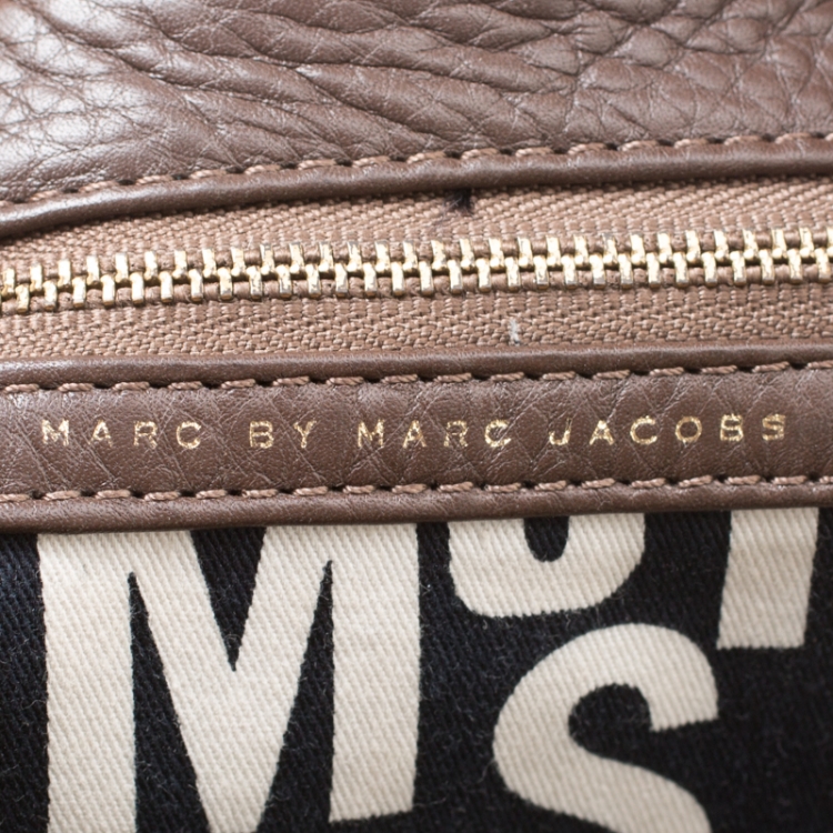 Pre Owned Marc by Marc Jacobs Brown Leather Classic Q Hillier Hobo