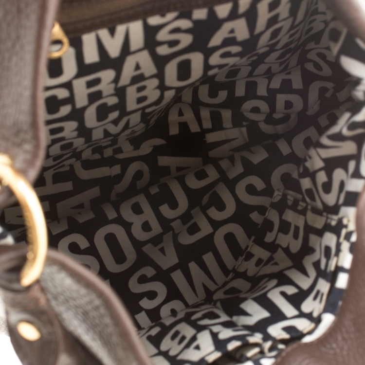 Pre Owned Marc by Marc Jacobs Brown Leather Classic Q Hillier Hobo
