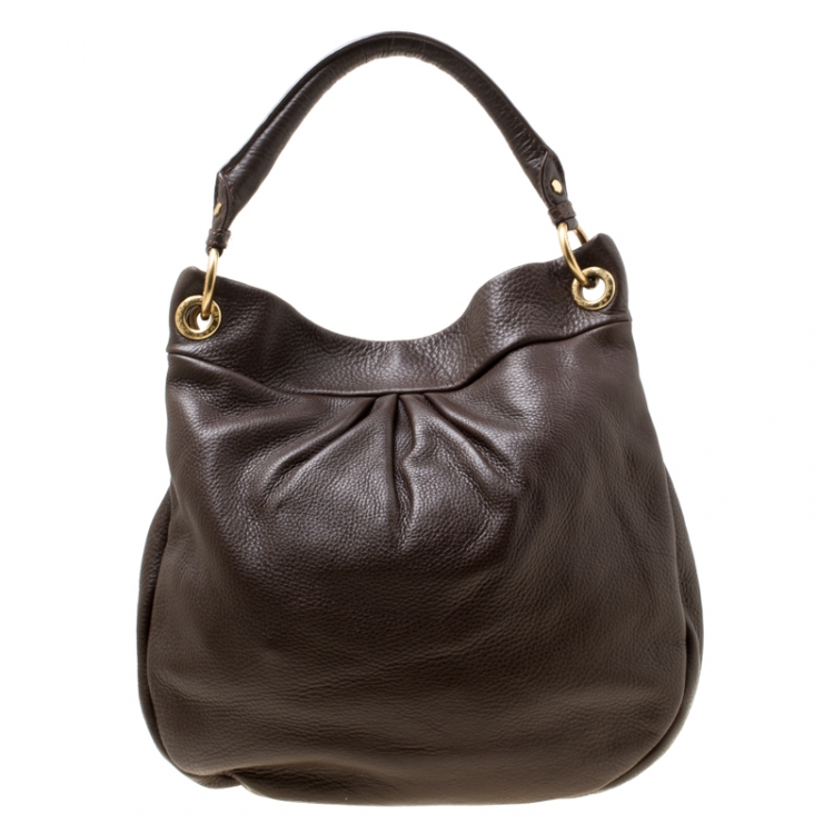 Pre Owned Marc by Marc Jacobs Brown Leather Classic Q Hillier Hobo
