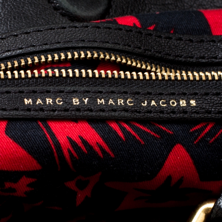 Pre Owned Marc By Marc Jacobs Black Leather Classic Tote