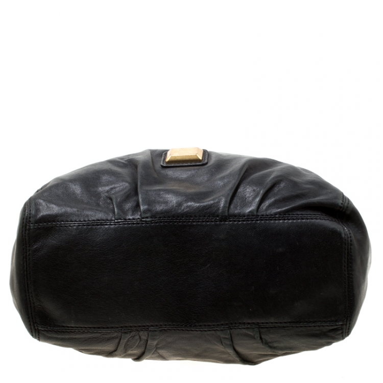 Pre Owned Marc By Marc Jacobs Black Leather Classic Tote