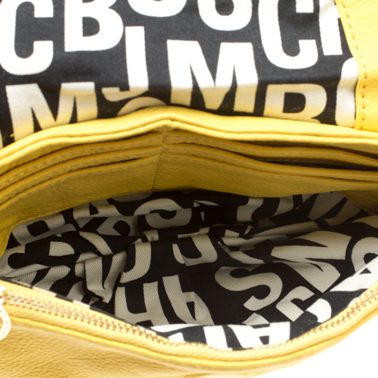 Pre Owned Marc by Marc Jacobs Yellow Leather Classic Q Karlie Crossbody Bag