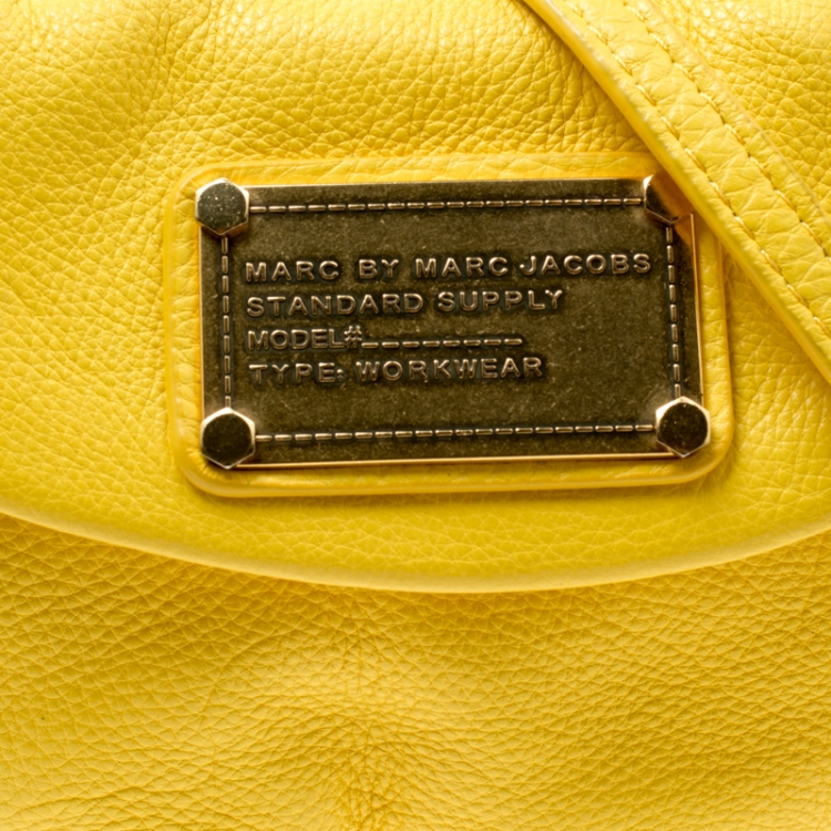 Pre Owned Marc by Marc Jacobs Yellow Leather Classic Q Karlie Crossbody Bag