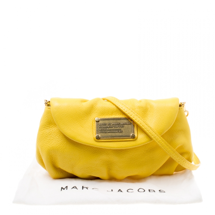 Pre Owned Marc by Marc Jacobs Yellow Leather Classic Q Karlie Crossbody Bag