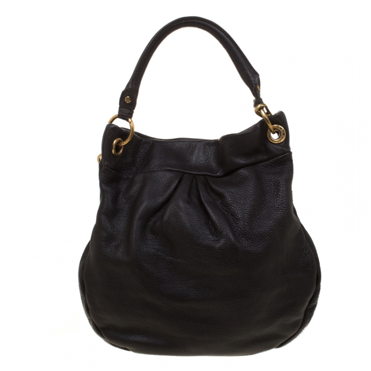 Pre Owned Marc by Marc Jacobs Dark Brown Leather Classic Q Hillier Hobo