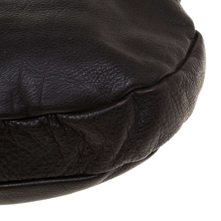 Pre Owned Marc by Marc Jacobs Dark Brown Leather Classic Q Hillier Hobo