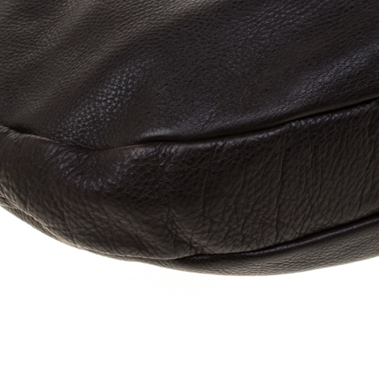 Pre Owned Marc by Marc Jacobs Dark Brown Leather Classic Q Hillier Hobo