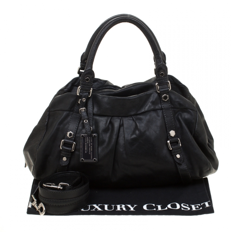 Pre Owned Marc by Marc Jacobs Black Leather Top Handle Bag