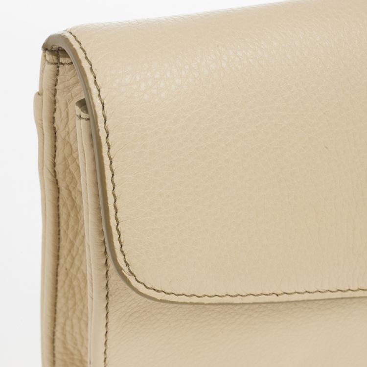 Pre Owned Marc by Marc Jacobs Cream Bianca Clutch 