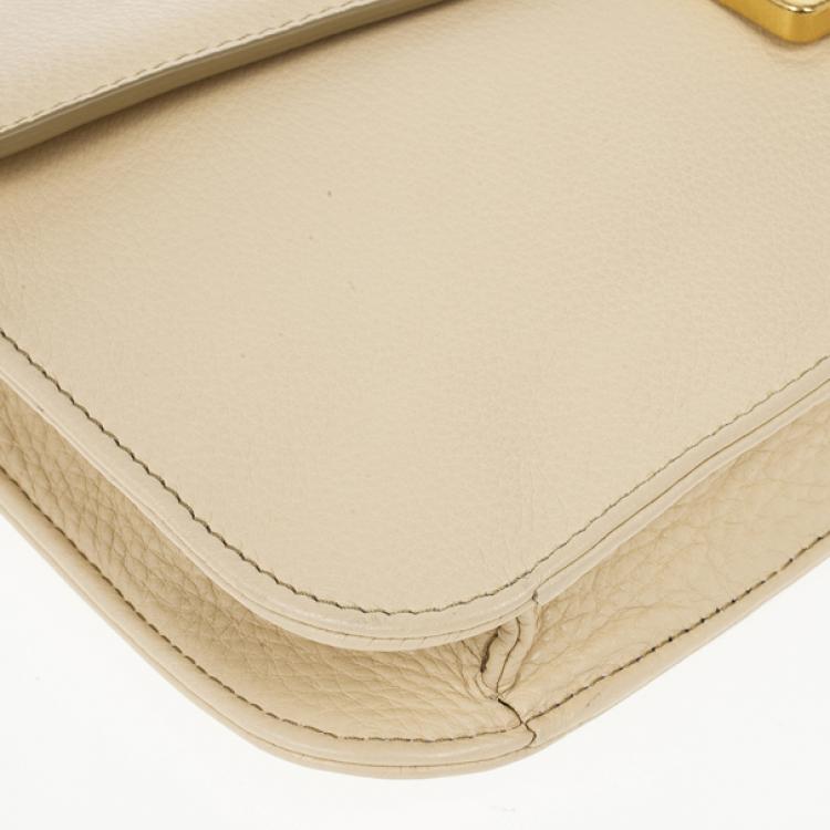 Pre Owned Marc by Marc Jacobs Cream Bianca Clutch 