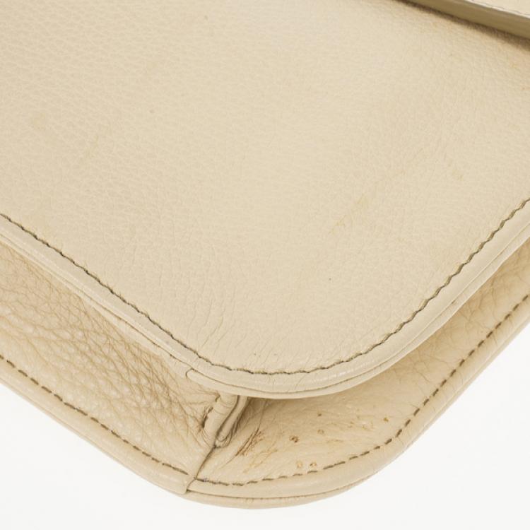 Pre Owned Marc by Marc Jacobs Cream Bianca Clutch 