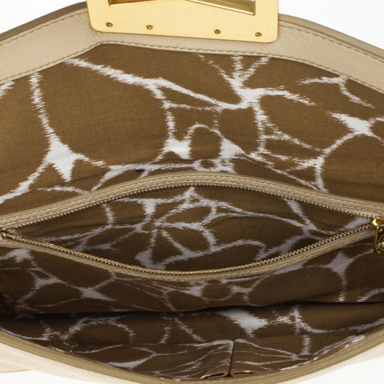 Pre Owned Marc by Marc Jacobs Cream Bianca Clutch 