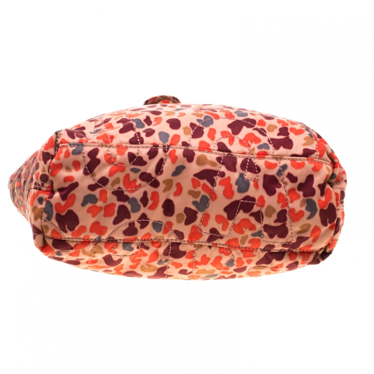 Pre Owned Marc by Marc Jacobs Multicolore Printed Nylon Medium Pretty Tate Tote 