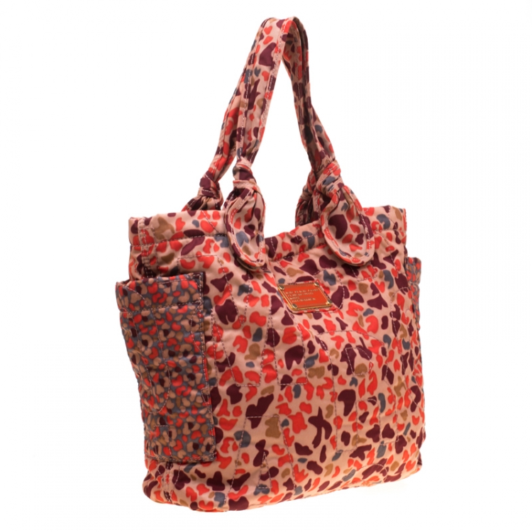 Pre Owned Marc by Marc Jacobs Multicolore Printed Nylon Medium Pretty Tate Tote 