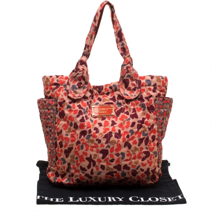 Pre Owned Marc by Marc Jacobs Multicolore Printed Nylon Medium Pretty Tate Tote 