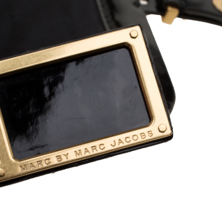 مملوكة مسبقًا Marc by Marc Jacobs Black Patent Leather Crossbody Bag