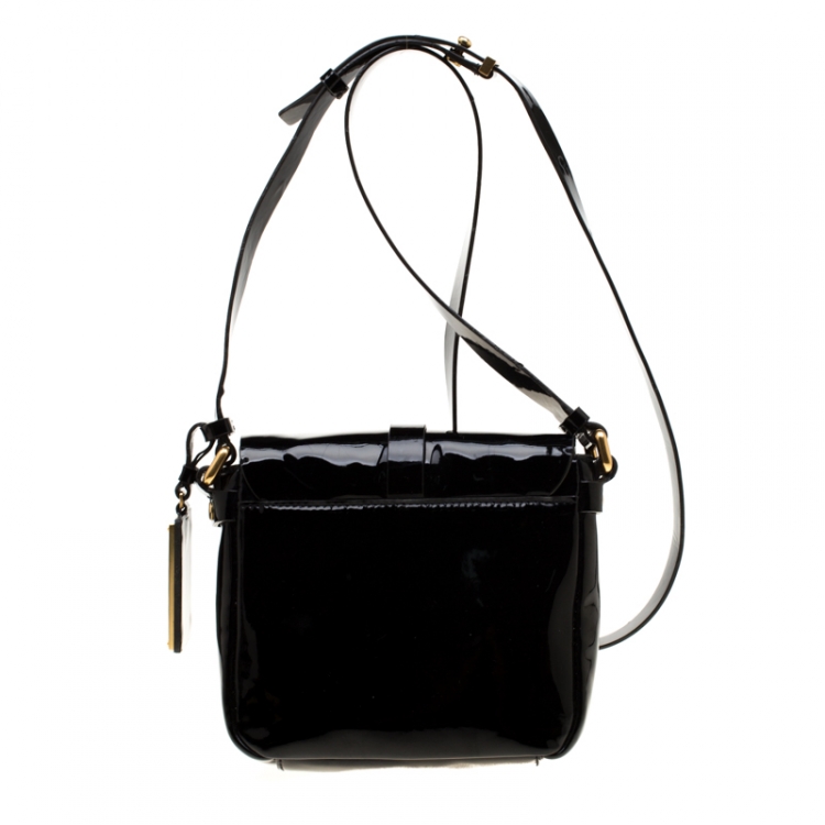 مملوكة مسبقًا Marc by Marc Jacobs Black Patent Leather Crossbody Bag