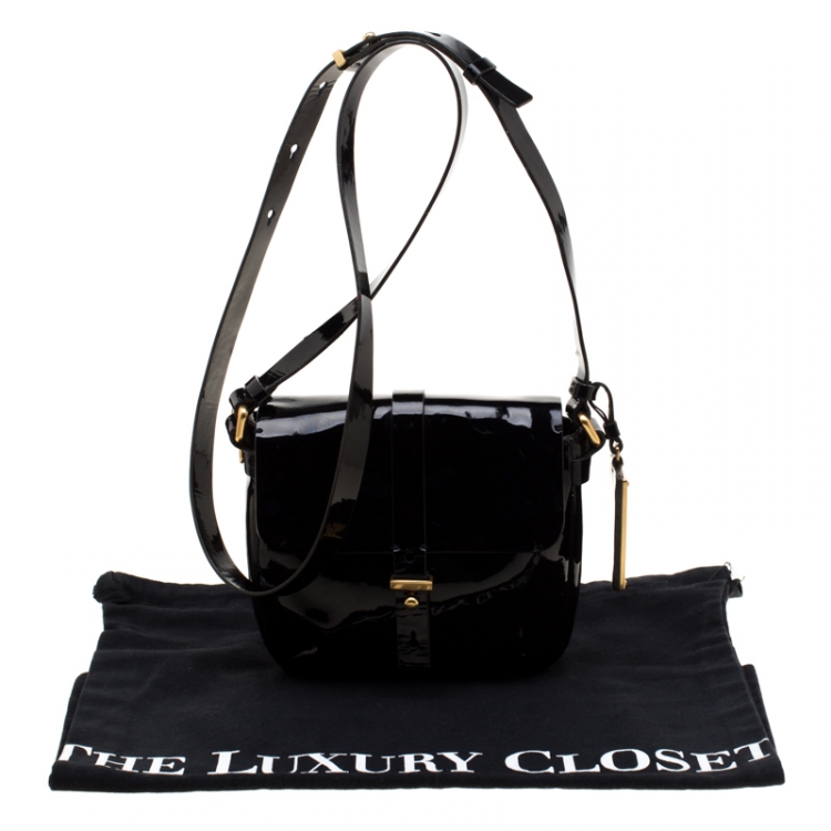 مملوكة مسبقًا Marc by Marc Jacobs Black Patent Leather Crossbody Bag