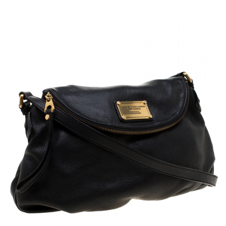 Pre Owned Marc by Marc Jacobs Black Leather Classic Q Natasha Crossbody Bag