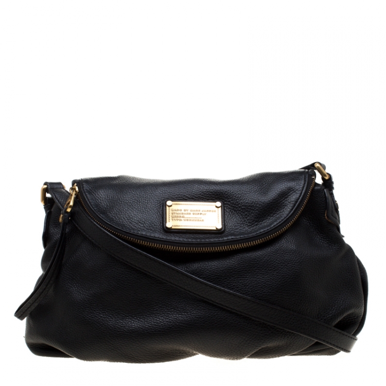 Marc by Marc Jacobs Black Leather Classic Q Natasha Crossbody Bag