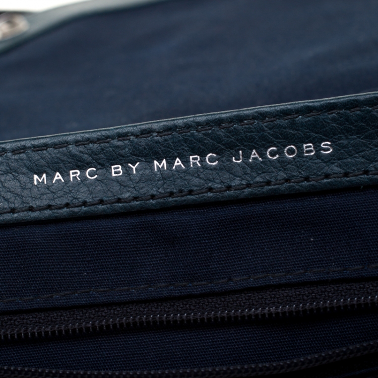 مملوكة مسبقًا Marc By Marc Jacobs Blue Perforated Leather Crossbody Bag