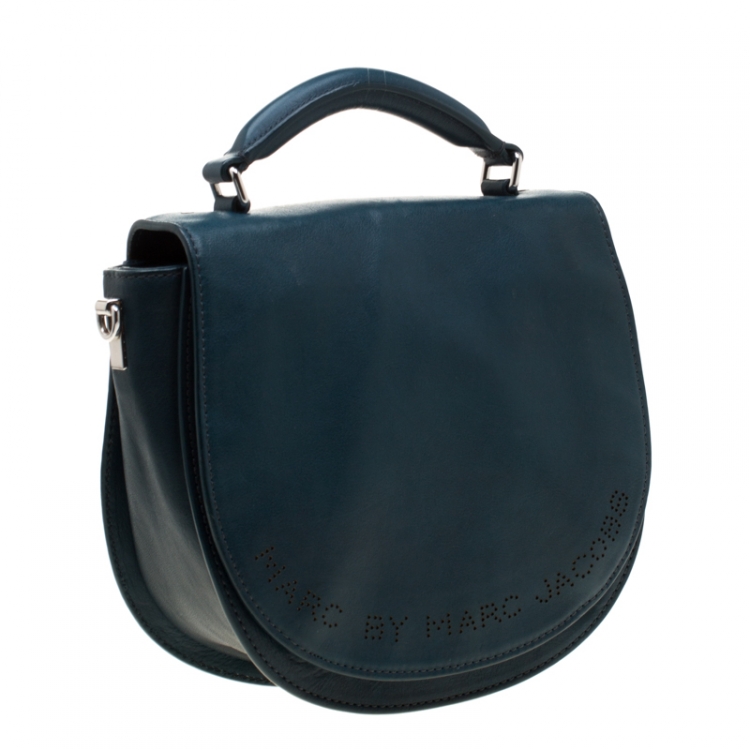 مملوكة مسبقًا Marc By Marc Jacobs Blue Perforated Leather Crossbody Bag