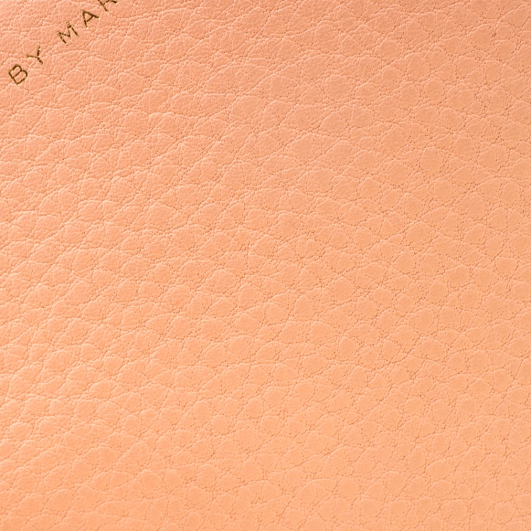 مملوكة مسبقًا Marc by Marc Jacobs Peach/Brown Leather Organizer Zippy Wallet