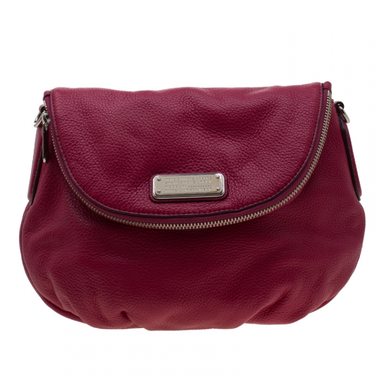 Pre Owned Marc by Marc Jacobs Fuchsia Leather Q Natasha Crossbody Bag