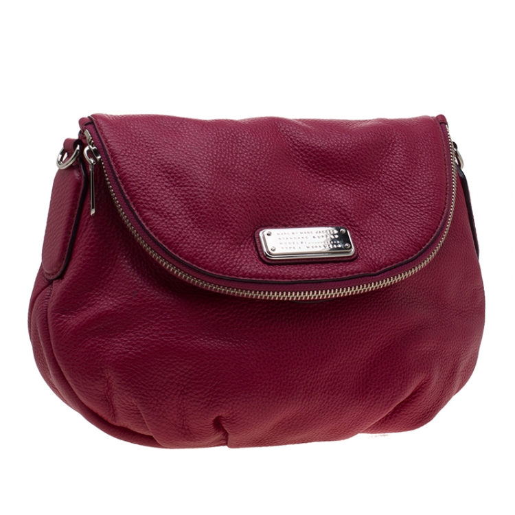 Pre Owned Marc by Marc Jacobs Fuchsia Leather Q Natasha Crossbody Bag
