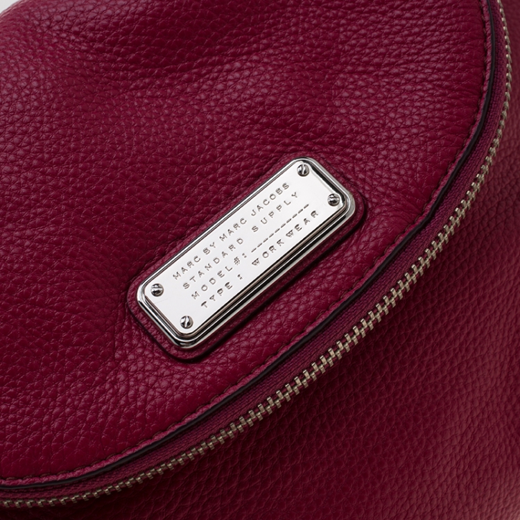 Pre Owned Marc by Marc Jacobs Fuchsia Leather Q Natasha Crossbody Bag