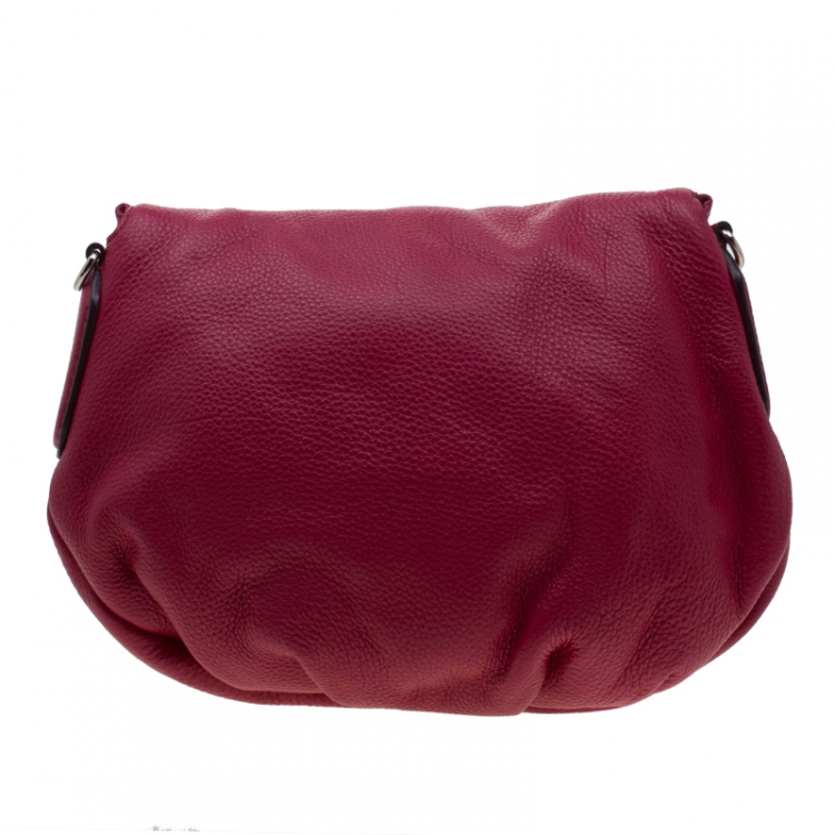 Pre Owned Marc by Marc Jacobs Fuchsia Leather Q Natasha Crossbody Bag