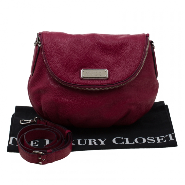 Pre Owned Marc by Marc Jacobs Fuchsia Leather Q Natasha Crossbody Bag