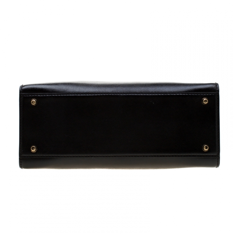 Pre Owned Marc Jacobs Black/Brown Leather Big Shot Tote
