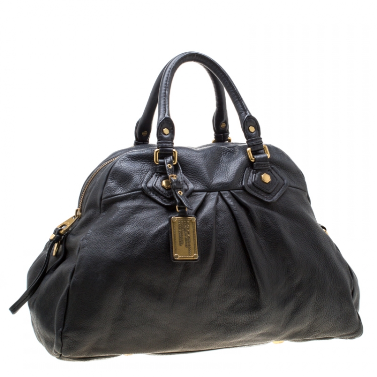Pre Owned Marc by Marc Jacobs Black Leather Classic Q Baby Aidan Satchel