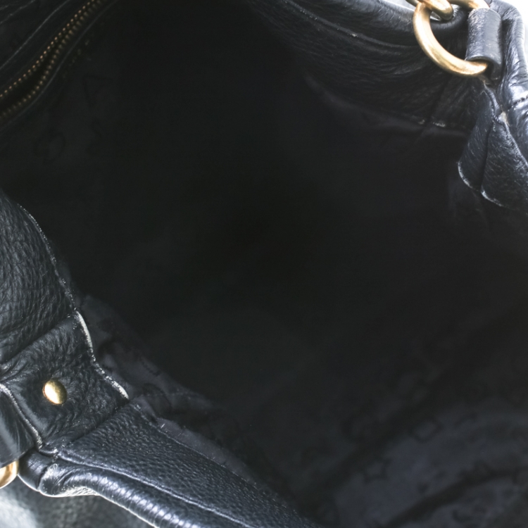 Pre Owned Marc by Marc Jacobs Black Leather Too Hot To Handle Hobo 