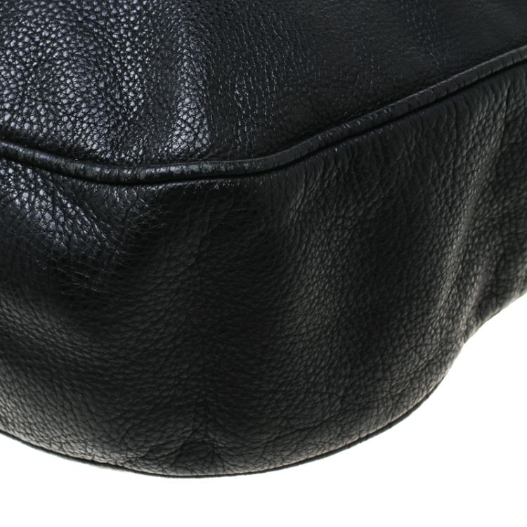 Pre Owned Marc by Marc Jacobs Black Leather Too Hot To Handle Hobo 