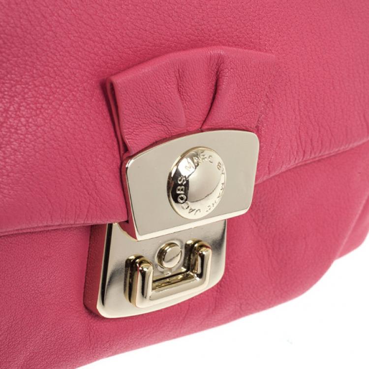 Pre Owned Marc by Marc Jacobs Pink linda Puckered Mouse clutch