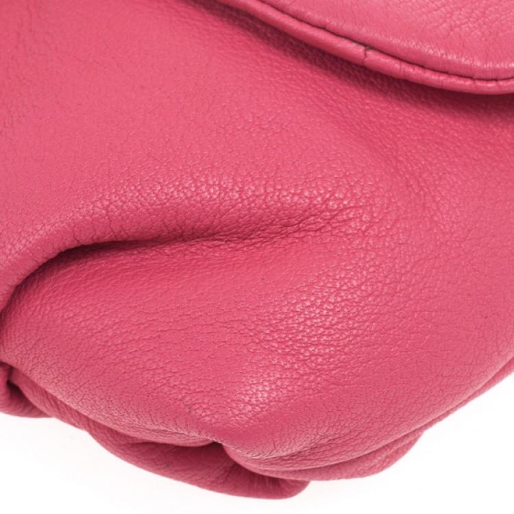 Pre Owned Marc by Marc Jacobs Pink linda Puckered Mouse clutch
