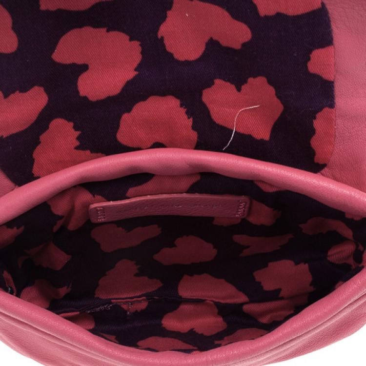 Pre Owned Marc by Marc Jacobs Pink linda Puckered Mouse clutch